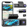 Cámara Para Auto 3 Canales 4k Wifi Gps Visión Nocturna 170