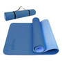 Alfombrilla De Yoga Estándar Azul Marino Antideslizante 182x Azul Marino/azul