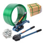Kit De Fleje De Bandas Con Tensor 27 M Polipropileno Verde