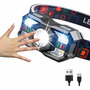 Lámpara De Cabeza Recargable Led 350 Lúmenes 6 Modos Ipx4 Color De La Luz Color De La Linterna