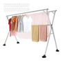 Tendedero Plegable 2m Acero Inoxidable 60kg Interior Exterio Plata