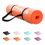 Tapete De Yoga Antideslizante 185x65 Cm 10 Mm Ideal Gimnasio Naranja