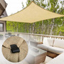Malla Sombra Beige Raschel 90 4x2m Protección Uv Jardín Beige