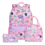 Mochila Escolar Set 3 Piezas Rosa Squishmallows Acolchada