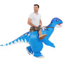 Disfraz Inflable Dinosaurio Azul Adulto Talla Estándar Hallo