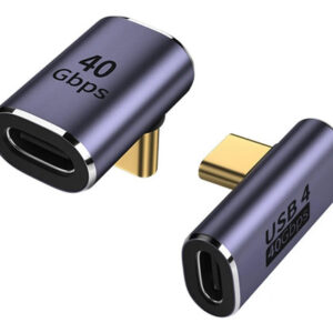 Adaptador Usb C 90 Hembra A Macho Pack De 2 40 Gbps