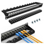 Panel De Conexión 24 Puertos Cat6 Rj45 10g Alta Velocidad 19