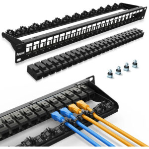 Panel De Conexión 24 Puertos Cat6 Rj45 10g Alta Velocidad 19