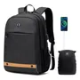 Golden Wolf Mochila Para Laptop Gb00375,mochila Antirrobo Im Negro