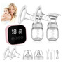 Extractor De Leche Eléctrico Doble Portátil 180 Ml Silicona
