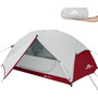 Carpa Impermeable Para 4 Personas Ligera Y Resistente Al Vie 3 Personas-vino Rojo