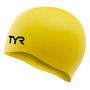 Gorro De Natación Amarillo Antideslizante 100% Silicona Una Amarillo Diseño De La Tela Talla