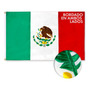 Bandera De México Bordada 60x90 Cm Poliester Resistente Exte