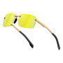 Gafas De Sol Polarizadas Para Hombre Uv400 Metálicas Doradas