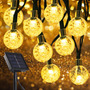 Cadena De Luz Solar 50 Led 6.9m Guirnalda Exterior Ip65