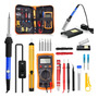 Kit Soldadura Electrónica 21 Piezas Temp Ajustable Multímetr