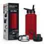 Termo De Acero Inoxidable 950 Ml Para Café Y Agua 3 Tapas