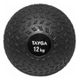 Pelota Slam Ball 12 Kg Goma Antideslizante Entrenamiento Fit Negro