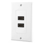 Placa De Pared Hdmi 2 Puertos Ethernet Alta Velocidad Para T
