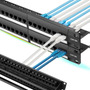 Panel De Conexión Cat6a 48 Puertos 10gbps Utp 1u Sin Herrami