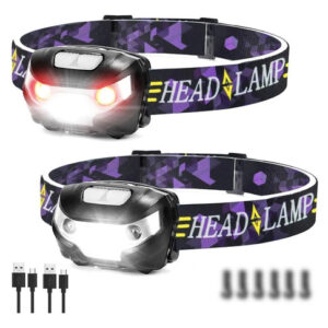 Linterna Frontal Led 3000 Lúmenes Sensor Movimiento Carga Us