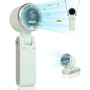 Ventilador Turbo Portátil Ajustable Led Usb Batería 3600mah Pico Verde