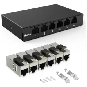 Panel De Conexión 6 Puertos Cat7 10g Para Redes Eficientes