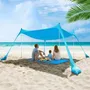 Sombrilla Playa 3x3m Protección Uv 9m² Diseño Resistente Win Azul Nombre Del Diseño