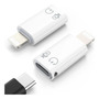 Adaptador Usb C A Lightning 3 En 1 Para iPhone iPad Auricula Blanco