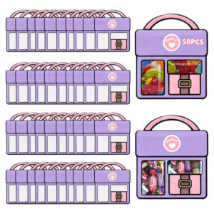 Bolsas Para Caramelos 20x10 Cm 30 Piezas Fiestas Infantiles Morado50pcs