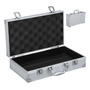 Caja De Herramientas De Aluminio Portátil Estuche Rígido 1 C Plata