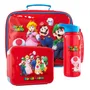 Bolsa Térmica Infantil Super Mario Set 3 Piezas Aislante Roj