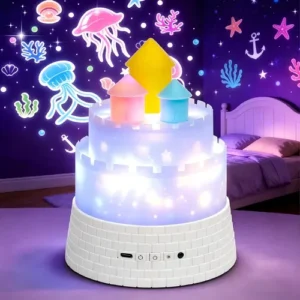 Proyector De Estrellas Bluetooth Castillo Luz De Noche Y Mús