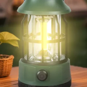 Luz De Camping Solar Multifuncional Impermeable Ajuste Brill Verde