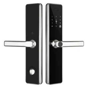 Cerradura Electrónica Inteligente Seguridad 5 Métodos Apertu Negro Con Plateado