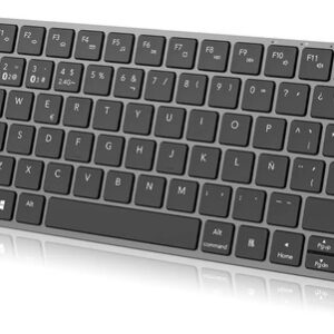 Teclado Inalámbrico Recargable Bluetooth Y 2.4g Compatible M Color Del Teclado Idioma
