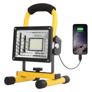Lámpara De Mano Recargable Led 100w Impermeable 2400 Lúmenes Blanco Frío Beige