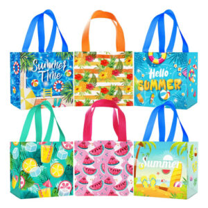 Bolsas De Fiesta Hawaiana 6 Unidades Impermeables Reutilizab