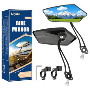 Espejos Para Bicicleta Gran Angular 15.5 Cm Ajustables 360