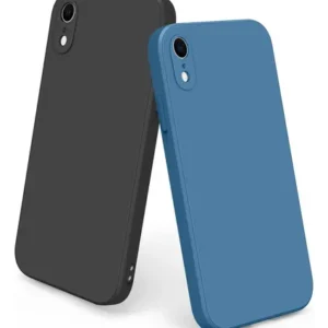 Funda Protectora De Silicona Para iPhone XR 2 Pack Negro Azu