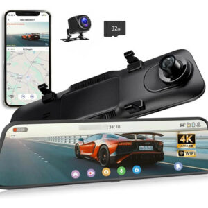 Retrovisor Con Cámara Para Auto 10 Pulgadas Wifi Hd 1080p Du