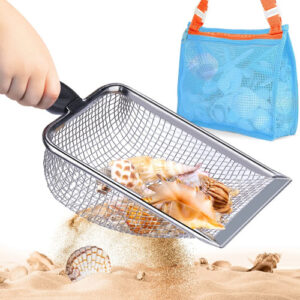 Pala De Playa Con Bolsa De Malla Para Recoger Conchas Niños