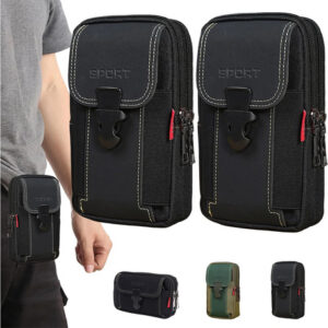 Funda Táctica Para Cinturón De Celular 2 Piezas Multiusos 3 Negro/negro Nombre Del Diseño