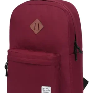 Mochila Escolar Ligera Borgoña Minimalista Para Deporte Trab Borgoña Diseño De La Tela