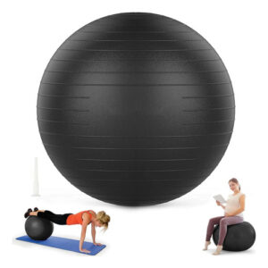 Pelota Fitness Para Yoga Y Pilates 75 Cm Antideslizante Negro