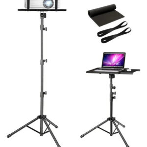 Soporte Trípode Ajustable Para Proyector Laptop Y Tablet Neg Negro