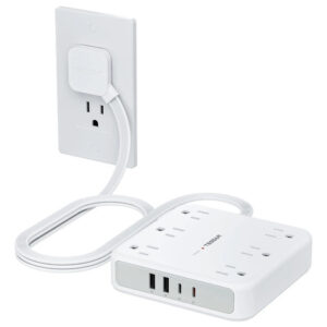 Regleta Multicontacto 6 Salidas 4 Usb Carga Rápida Gris Gris