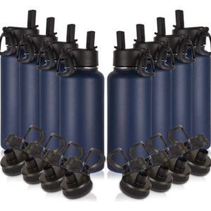 Termo De Acero Inoxidable 1000 Ml Aislamiento Doble Pared Az Azul Marino