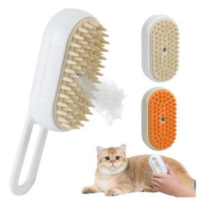 Cepillo De Vapor 3 En 1 Para Gatos Eliminador De Pelos