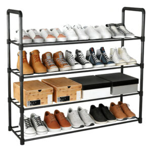 Organizador De Zapatos Acero Inoxidable 4 Niveles 80cm 12-16